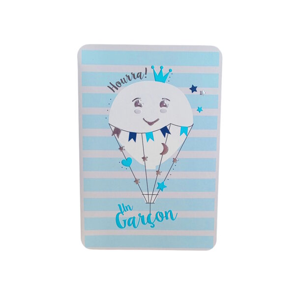 Carte De Voeux - Naissance - Hourra ! Un Garçon