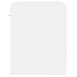 vidaXL Table de chevet 2 Pièces avec tiroir Blanc