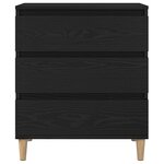 Buffet vidaXL Noir Chêne 60x35x70 cm Bois d'ingénierie