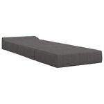 vidaXL Canapé-lit pliable Gris foncé 200 x 70 x 10 cm