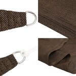 vidaXL Voile d'ombrage 160 g/m² Marron 5x8 m PEHD