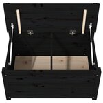 vidaXL Banc Noir 80x41x77 cm Bois de pin massif