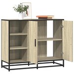 vidaXL Buffet chêne sonoma 92x35x76 cm bois d'ingénierie