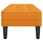 vidaXL banc Jaune foncé 113 x 57 x 39 cm tissu