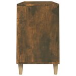 vidaXL Armoire à chaussures Chêne fumé 102x36x60 cm Bois d'ingénierie