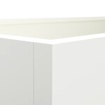 vidaXL Jardinière blanc 62x30x29 cm acier