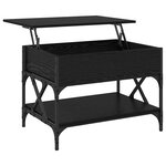 vidaXL Table basse Chêne noir 70x50x50cm Bois d'ingénierie