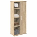 vidaXL Meuble de salle de bain avec porte-rouleau chêne sonoma