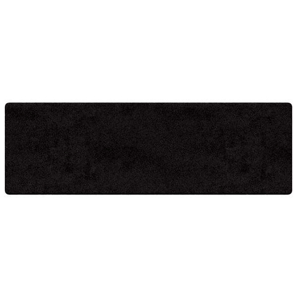 vidaXL Tapis Couloir Noir 80 x 300 cm