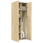 vidaXL Buffet haut chêne sonoma 70x42 5x185 cm bois d'ingénierie