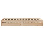 vidaXL Cadre de lit sans matelas 75x190 cm bois de pin massif