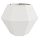 vidaXL Jardinière 2 Pièces Blanc 100 x 100 x 80 cm Acier