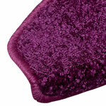 vidaXL Tapis d'escalier 15 pièces 65 x 21 x 4 cm Violet Demi-rond Grand