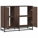 vidaXL Buffet chêne marron 94x35x76 cm bois d'ingénierie