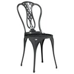 vidaXL Ensemble de bistro 3 Pièces Aluminium coulé Noir