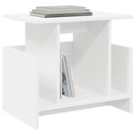 vidaXL Meuble TV Blanc 50 x 35 x 45 cm Bois d'ingénierie