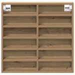 vidaXL Vitrine Cabinet Artisan Chêne 60x8 5x58 cm Bois d'ingénierie