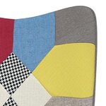vidaXL Chaise de relaxation Patchwork Tissu