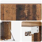 vidaXL Meuble TV mural 98 x 31 x 30 cm Bois ancien Bois d'ingénierie