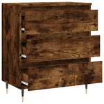 vidaXL Buffet Chêne fumé 60x35x70 cm Bois d'ingénierie