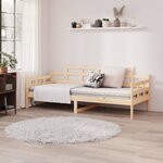 vidaXL Lit de jour sans matelas bois de pin massif 90x200 cm