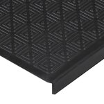 vidaXL Marches d'escalier 10 Pièces 25x75 cm caoutchouc