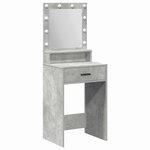 vidaXL Coiffeuse Gris béton 50 x 41 x 135 cm Bois d'ingénierie