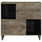 vidaXL Buffet 80x33x75 cm bois massif de manguier