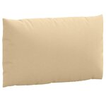 vidaXL Coussins de palette lot de 3 beige mélangé tissu