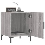 vidaXL Tables de chevet 2 Pièces sonoma gris 40x40x50cm bois d'ingénierie