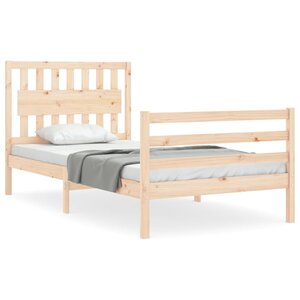 vidaXL Cadre de lit sans matelas 100x200 cm bois massif