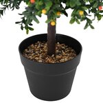 Arbre artificiel vidaXL avec fruits et pot 35x50 cm Vert