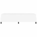 vidaXL Cadre de lit avec matelas Blanc 100 x 200 cm tissu