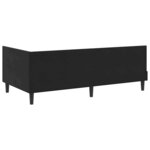 vidaXL Cadre de lit d'angle Autre avec tête de lit Noir 80 x 200 cm