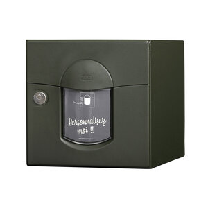 Boîte aux lettres 1 porte  soléa  vert 6007 mat sablé