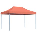vidaXL Tente de fête 279 x 410 x 315 cm Terre cuite Tissu Oxford