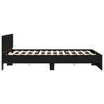 vidaXL Cadre de lit Chêne noir 203 x 185 x 70 cm Bois d'ingénierie