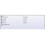 Carnet broché 29 7x14 8cm - Messages téléphones (4 à la page) - 50 feuilles x 5 EXACOMPTA