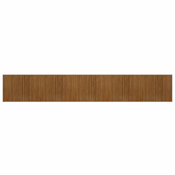 vidaXL Tapis rectangulaire marron 80x1000 cm bambou