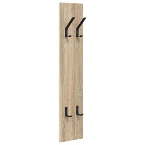vidaXL Porte-manteau mural Chêne sonoma 20 x 1.5 x 100 cm