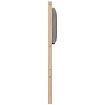 vidaXL Tête de lit capitonnée avec tête de lit Marron 90 cm Pin massif