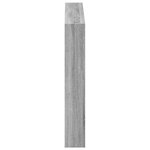 vidaXL Armoire tête de lit avec LED sonoma gris 100x17x102 cm