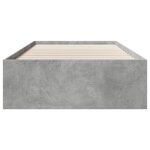 vidaXL Cadre de lit sonoma gris 90x200 cm bois d'ingénierie