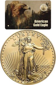 Monnaie AMERICAN GOLD EAGLE 1/200 Oz Or 30$ Liberia 2026 (PRÉCOMMANDE)