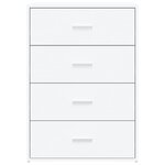 vidaXL Buffet blanc 60x31x84 cm bois d'ingénierie