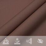 vidaXL Voile de parasol tissu oxford carré 3x3 m marron