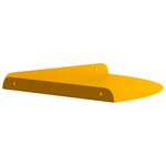vidaXL Étagère Flottante d'Angle 4 pc Jaune moutarde 30 x 30 x 2 cm