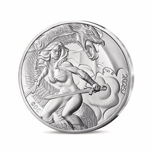 DC COMICS - Monnaie de 10€ Argent WONDER WOMAN LA GUERRIÈRE  E