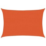 vidaXL Voile d'ombrage 160 g/m² Orange 2 5x4 m PEHD