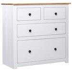 vidaXL Buffet Blanc 80x40x83 cm Pin Gamme Panama